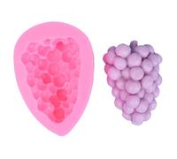 Molde de silicona con forma de uva para hacer decoraciones de fondant, pasteles, jabón hecho a mano, chocolate, adornos de silicona, moldes de silicona para horno, moldes para hornear, formas de
