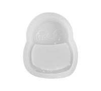 Molde de silicona con forma geométrica brillante de resina epoxi, llavero colgante para decoración de bolsas, moldes de silicona para llavero de resina epoxi