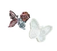 Molde de silicona con motivos navideños y esculturas de calaveras de mariposa para la creación de resina con forma de calavera de mariposa