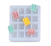 Molde de silicona con pellets de cera para pintura de fuego, palos de sello, molde de resina, moldes de sellos hechos a mano para tarjetas de invitación de fiesta, palos, molde de resina, molde de con