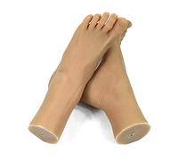 Molde de silicona con pie para manicura de 21.5 CM, modelo de persona real Pies femeninos, tienda Mostrar foto Belleza Pies Medias Modelo Accesorios - Color de piel,Fullglue,Apair
