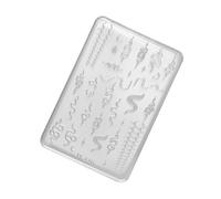 Molde De Silicona Con Relieve Artístico Para Uñas Fabricación De Joyas Y Accesorios De Decoración De Resina Herramienta Dispensadora De Relieve Específico Artístico Para Uñas