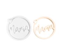 Molde de silicona con tema de mamá - Forma de fundición de resina artística, juego de herramientas decorativas para manualidades, molde para creación de, diseño de recuerdo de memoria,