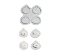 Molde de silicona con textura de calabaza de Halloween para adornos hechos a mano, decoración de vacaciones y proyectos de arte creativos, molde de calabaza de Halloween