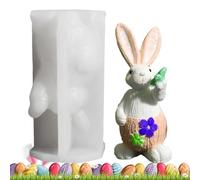 Molde De Silicona Conejo - Artesanía De Decoración De Hormigón 3D Para Creaciones, Moldes Para Resina Epoxi Diy Y Ocio Creativo, Para Centro De Mesa Para Decoración De Casa, Fiestas, Cena, Salón, Ma