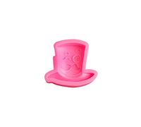 Molde de silicona Corbata Sombrero de padre Forma Fondant Cake Cupcake Topper-Decoración Hornear chocolate Día del padre Suministros para hornear para día del padre Silicona para decoración de
