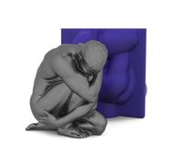Molde de silicona corporal para niño pintor adulto, A | Molde de cuerpo humano para Chocolate, vela hecha a mano, jabón, regalos de cumpleaños, vela, jabón, pastel,