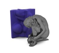 Molde de silicona corporal para niño pintor adulto, B | Molde de cuerpo humano para Chocolate, vela hecha a mano, jabón, regalos de cumpleaños, vela, jabón, pastel,