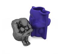 Molde de silicona corporal para niño pintor adulto, D | Molde de cuerpo humano para Chocolate, vela hecha a mano, jabón, regalos de cumpleaños, vela, jabón, pastel,