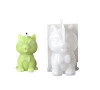 Molde de silicona creativo con forma de perro, moldes para manualidades, moldes de silicona reutilizables