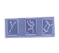 Molde de silicona creativo multifuncional de resina epoxi de cristal con agujeros para moldes de fundición de resina de chocolate para cenicero de joyería