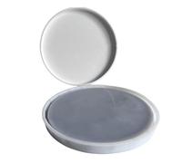 Molde de silicona creativo para bandeja de resina, platillo redondo grande, soporte de joyería epoxi, molde de accesorios