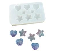 Molde De Silicona Creativo Para Hacer Pendientes Globos Corazón Y Estrella Herramienta Diseño Joyería Herramientas Para Pendientes Hechas A Mano