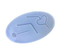 Molde de silicona de 12,8 cm x 7,3 cm para accesorios de pajita, agitadores de bebidas de corazón, resina para hornear, jabón, cera, molde de fundición, decoración de bebidas pequeñas, resina de paja