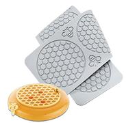 Molde de silicona de 5 cavidades abejorros abejas de panal para cocina, decoración de pasteles, magdalenas, molde de silicona para fondant, moldes de silicona para hornear colmena