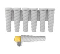 Molde de silicona de 6 agujeros para hacer palitos de hielo, ayuda para hacer palitos de hielo de fácil liberación para jugo, gelatina, yogur, mermelada, pudín, frutas