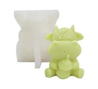 Molde de silicona de 8,2 cm | Forma de animal de dibujos animados 3D | Lindo molde de jabón decorativo de silicona para jabón, resina de chocolate, fiesta de cumpleaños, U