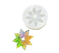 Molde de silicona de alta calidad con diseño de copo de nieve para resina de resina epoxi, adornos de Navidad, fabricación de joyas, adorno de árbol de Navidad