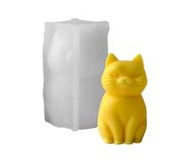 Molde de silicona de alta calidad, diseño 3D, resistente al calor, fabricación 3D, ideal para regalos hechos a mano, gatos altamente detallados