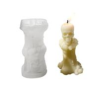 Molde de silicona de ángel/demonio, vela, aromaterapia, fabricación de jabón, molde de chocolate, caramelo, decoración de pasteles, suministros de herramientas, molde de silicona para jabón