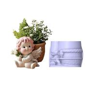 Molde de silicona de ángel fundido de múltiples usos para proyectos de arte de resina, concreto, fácil de desmoldar, hacer regalos creativos, moldes de resina flexible para manualidades