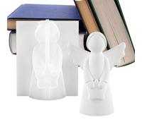 Molde de silicona de ángel, herramientas de fundición de silicona, molde de yeso para decoración navideña, para fabricantes de joyas, entusiastas de las manualidades, profesores, entusiastas de las