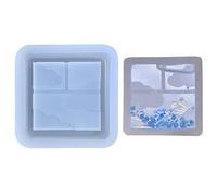 Molde de silicona de arena rápida transparente molde de resina epoxi para colgante artesanal llavero joyería joyería