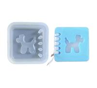Molde de silicona de arena rápida transparente molde de resina epoxi para colgante artesanal llavero joyería joyería
