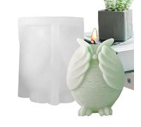 Molde de silicona de búho 3D, molde de resina de búho - Molde de silicona para barra de jabón reutilizable | de vela de fundición de resina de fácil liberación, para barra de jabón, yeso, artesa
