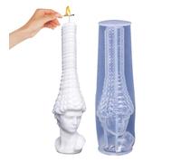 Molde de silicona de cabeza griega - Molde de silicona con cabeza de David, resina de vela de cabeza humana, molde de vela | Molde de silicona de resina corporal sin esfuerzo, forma de estatua, moldes