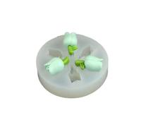 Molde de silicona de capa para joyería de resina y jabón con diseño de Frangipani para accesorios y decoraciones de resina de cera Plumeria Rose Tulips Silicone Mold
