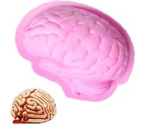 Molde de silicona de cerebro, molde de silicona de 8,5 pulgadas, molde de cerebro, molde divertido para pudín, pasteles, chocolate