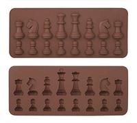 Molde de Silicona de Chocolate, decoración de Topper de Pastel de Caramelo Reutilizable DIY Molde de Chocolate Break Chess Apart Moldes Bandejas Caramelos Fabricación de Suminist