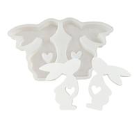 Molde de silicona de conejo, herramienta antiadherente reutilizable, molde para velas, jabón, chocolate, manualidades, para familia, amigos, adultos, hombres, mujeres, de cumpleaños, hogar e