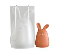 Molde De Silicona De Conejo - Lindos Suministros De Acción De Gracias Con Facetas Geométricas De Silicona 3D, Molde En Forma De Conejito Para Vacaciones | Oficinas Para Fiestas, Hogar, Habitación,