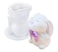 Molde De Silicona De Conejo - Molde De Silicona Para Velas 3D Decorativas - De Conejo De Pascua | Para Acción De Gracias Cumpleaños Oficinas Hogar Habitación Escritorio Escuela