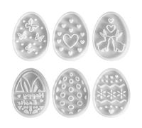 Molde de silicona de conejo oriental, moldes de resina para hornear, hacer velas, elaboración de jabón, antiadherente, flexible, 9 x 12 x 2 cm, perfecto para postres de Pascua detallados, manualidades