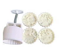 Molde de silicona de del Festival del Medio Otoño, pastelería a presión manual, estampador de galletas con patrón de palacio, arte artesanal, Festival del Medio Otoño, pastel de