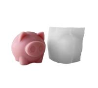 Molde de silicona de dibujos animados con forma de cerdito de animales, molde de resina de cristal, bonito molde para hacer chocolate, decoración de sala de estar, hecho a mano
