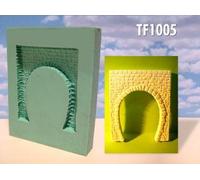 Molde de silicona de escala N para portal de túnel con muro