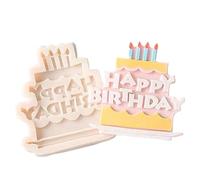 Molde de silicona de feliz cumpleaños,Moldes de silicona de cumpleaños para hornear | Moldes de letras de chocolate de Pascua - de chocolate de Pascua, moldes de San Valentín, decoración de pas