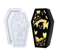 Molde de Silicona de Féretro | Molde De Pantalla De Lámpara Espeluznante Para Arcilla - Decoración Manual Para Lámparas De Mesa En Estancias Diversas