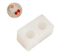 Molde De Silicona De Fresa, Molde Para Hornear Con Forma De Fruta 3D | 6,9x3,8x3,4cm Moldes Antiadherentes 79g | Perfecto Para Dulces Hechos A Mano, Jabón De Chocolate Y Velas Aromáticas De Fre