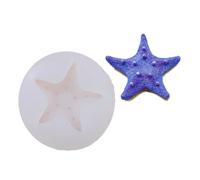 Molde de silicona de grado alimenticio con diseño de estrellas de mar, adecuado para jabón, resina, arte, chocolate, manualidades, diseño fácil de usar