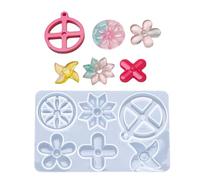 Molde de silicona de grado alimenticio con mariposa giratoria y diseños de joyería inspirados en la naturaleza, elastómero fundido para hacer joyas