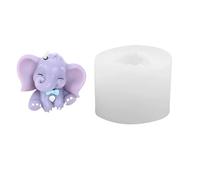 Molde de silicona de grado alimenticio con textura de elefante, perfecto para decoraciones, manualidades y suministros de fiesta de vacaciones, bonito molde para hornear elefantes