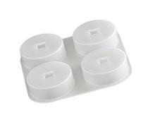 Molde de silicona de grado alimenticio de 4 cavidades para hacer lingotes y monedas de la fortuna, fácil liberación, símbolos auspiciosos, molde de silicona