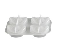 Molde de silicona de grado alimenticio de 4 cavidades para hacer lingotes y monedas de la fortuna, fácil liberación, símbolos auspiciosos, molde de silicona