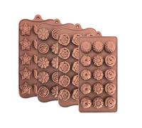 Molde de silicona de grado alimenticio para chocolate, rosas y corazones, molde para hacer chocolate, fondant, cubitos de hielo, tartas y decoración
