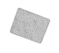 Molde de silicona de grado alimenticio para marcapáginas de animales para regalos hechos a mano, fácil de desmoldar, divertido proyecto de manualidades, esencial, bonito diseño de animales